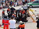 Rettungsübungs-Schau: Erster Zugang zu den Verletzten