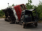 Verkehrsunfall LKW auf PKW