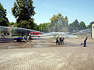 Wasserschlacht zum Abkühlen