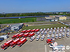 Fahrzeugübergabe von 67 neuen Rettungsfahrzugen für den Katastrophenschutz in Bayern