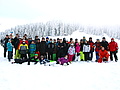 Die diesjährigen Skifahrer und Wanderer